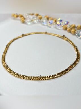 AUTH YSL Choker • YVES SAINT LAURENT Bijoux Victorian GP Jewelry AUTHENTIC